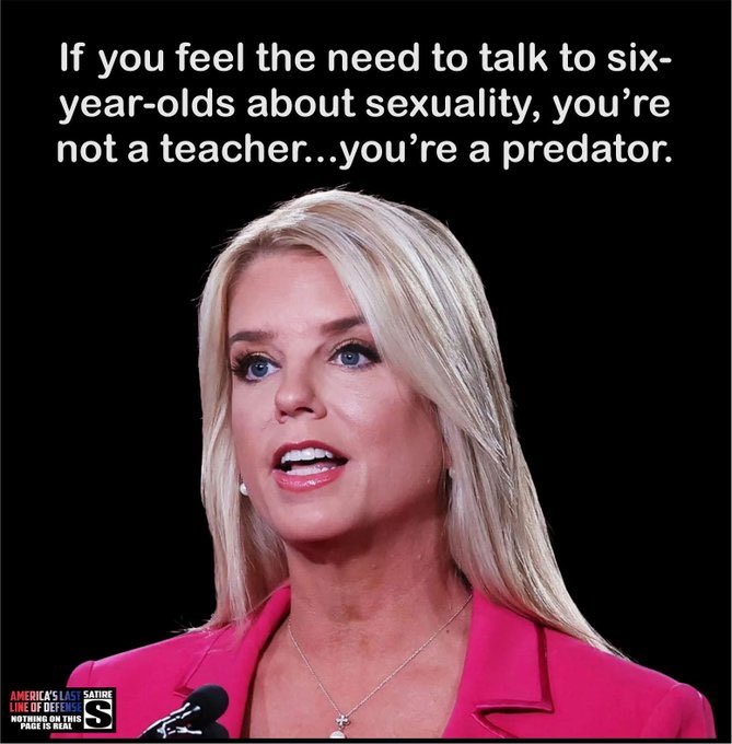 I agree with Pam Bondi. 

How about you?
