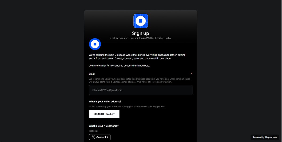 New Airdrop: Coinbase wallet
Reward: Point &amp; Token
Distribution date: After TGE

🔗Airdrop Link: app.deform.cc/form/a332685e-…

- Connect your wallet and Twitter
- Connect your Farcaster (Optional)
- Done and waiting for more updates