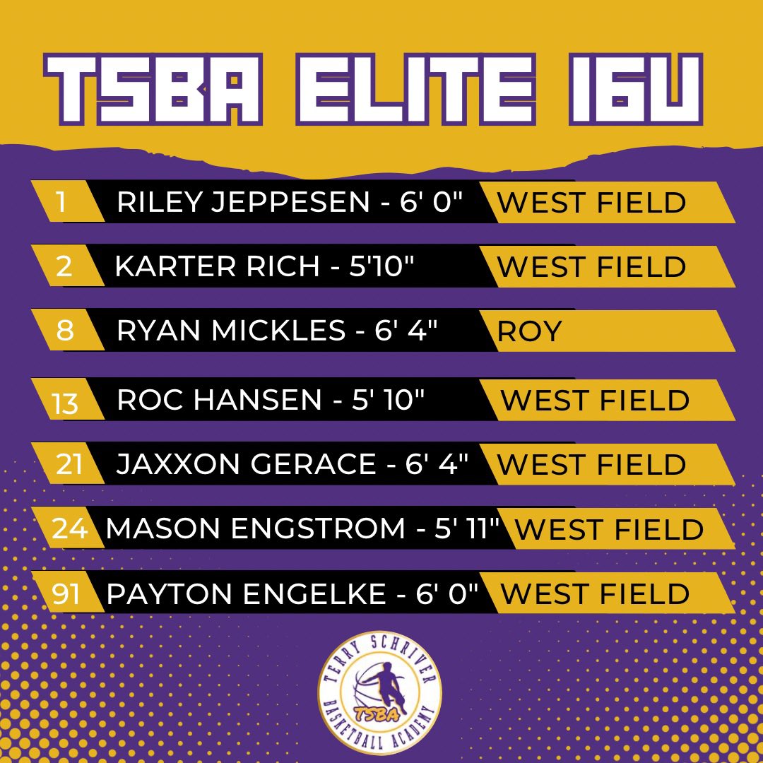 TSBA ELITE 16U is off to Meridian, Idaho this weekend to play in the <a href="/NPInvitational/">Northwest Premier Invitational Tournament</a> 🏀💜💛