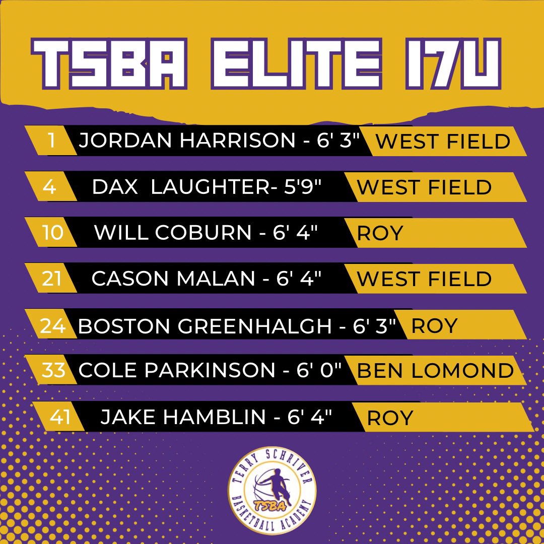 TSBA ELITE 17U is off to Meridian, Idaho this weekend to play in the <a href="/NPInvitational/">Northwest Premier Invitational Tournament</a> 🏀💜💛