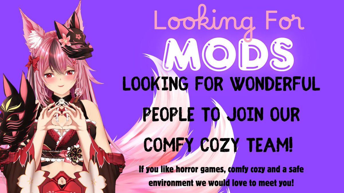 🌟 We're Looking for Mods! 🌟

Hey everyone! Our community has been growing, and we're on the lookout for some awesome, interactive people to join the mod team! 💬✨

If you love good vibes, enjoy hanging out in chat, and want to help keep things fun, safe, and welcoming—this
