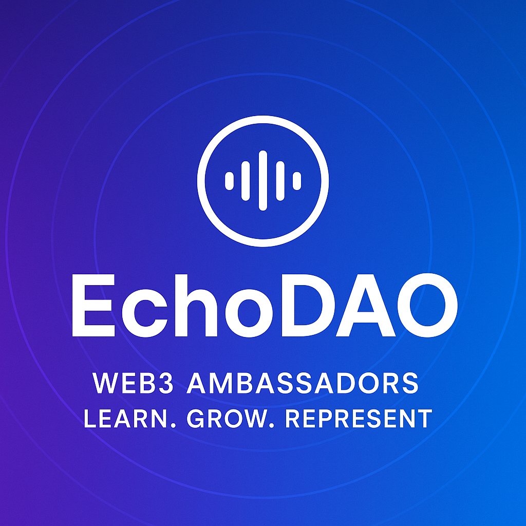 DaoEcho's tweet image. EchoDAO is building the next generation of Web3 ambassadors.
We train, support, and connect passionate people to real opportunities in Web3.

Join us early—let’s grow together.
Telegram: t.me/EchoDAOcommuni…
#EchoDAO #Web3 #DAO #AmbassadorProgram