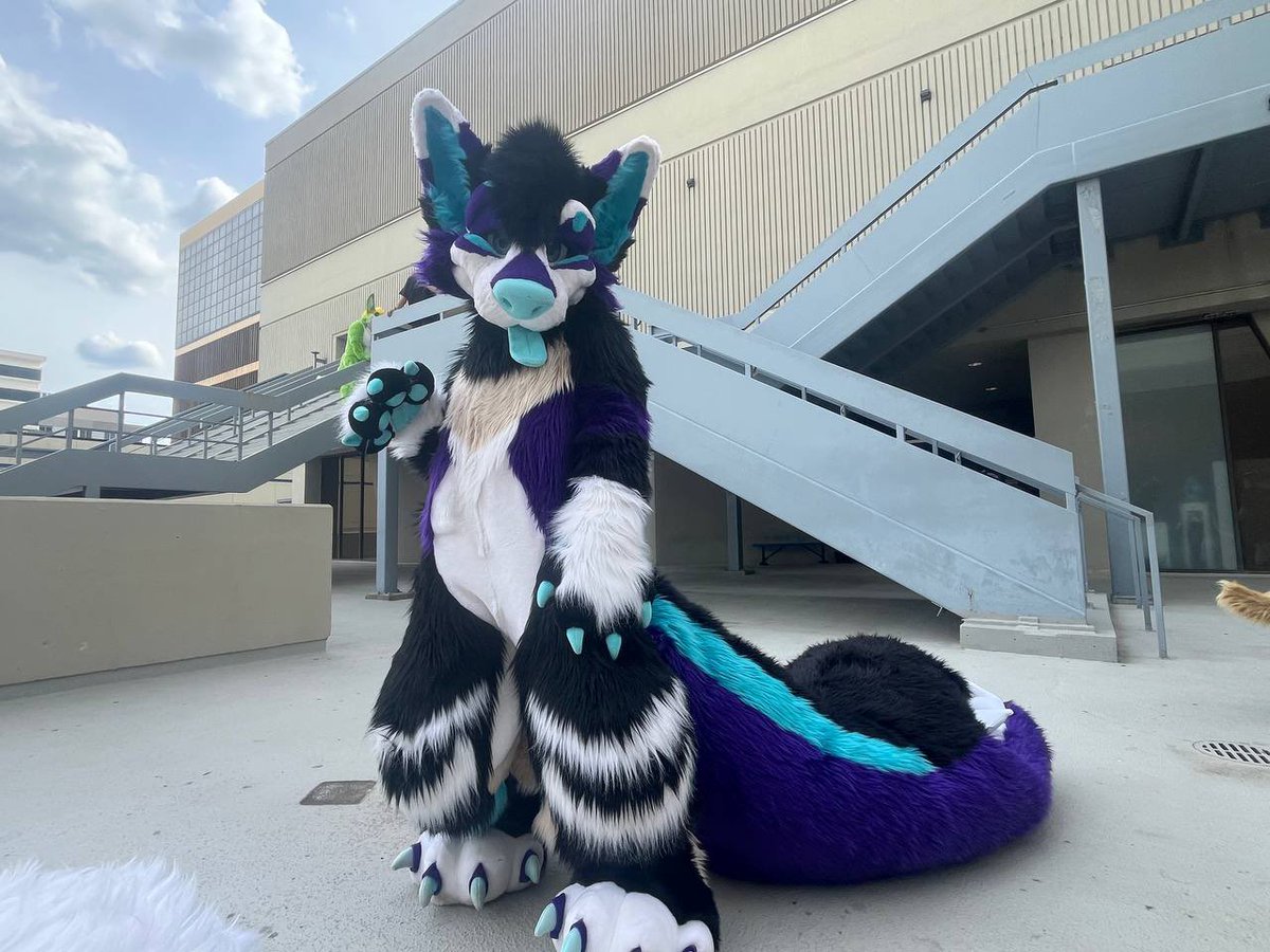 Oh and about in fursuit! Catch me around :3 #FWA2025
