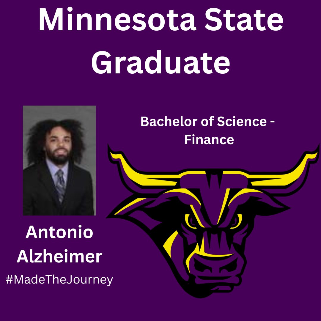 Maverick Football Scoop (@maverick_scoop) on Twitter photo Minnesota State Football celebrates <a href="/antonio_alz/">Antonio Alzheimer</a> on his Bachelors Degree from Minnesota State University. We thank you for your time as a Maverick! 🤘😈 #MavFam Minnesota State Football celebrates <a href="/antonio_alz/">Antonio Alzheimer</a> on his Bachelors Degree from Minnesota State University. We thank you for your time as a Maverick! 🤘😈 #MavFam