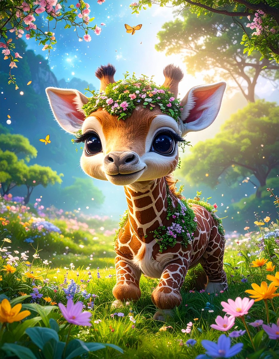 muromin1's tweet photo. #AIart  #giraffe #adobe #firefly #adobefirefly  ＃きりん ＃キリン https://t.co/yNDWu6t2Tj