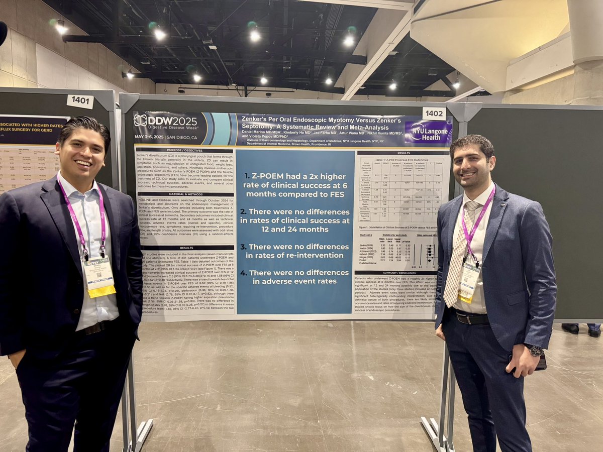 PopovVioleta's tweet photo. 👏 to this amazing group of @nyulangone residents, fellows and med students on their orals/ Posters of Distinction and all around stellar presentations of our work over the year ! 
@DDWMeeting #DDW2025 
#LeahKim #DavidKim @AlyssarHabib @Dmarino117 @jdfarha @NYULH_GastroHep https://t.co/hxHIQ7qoNq