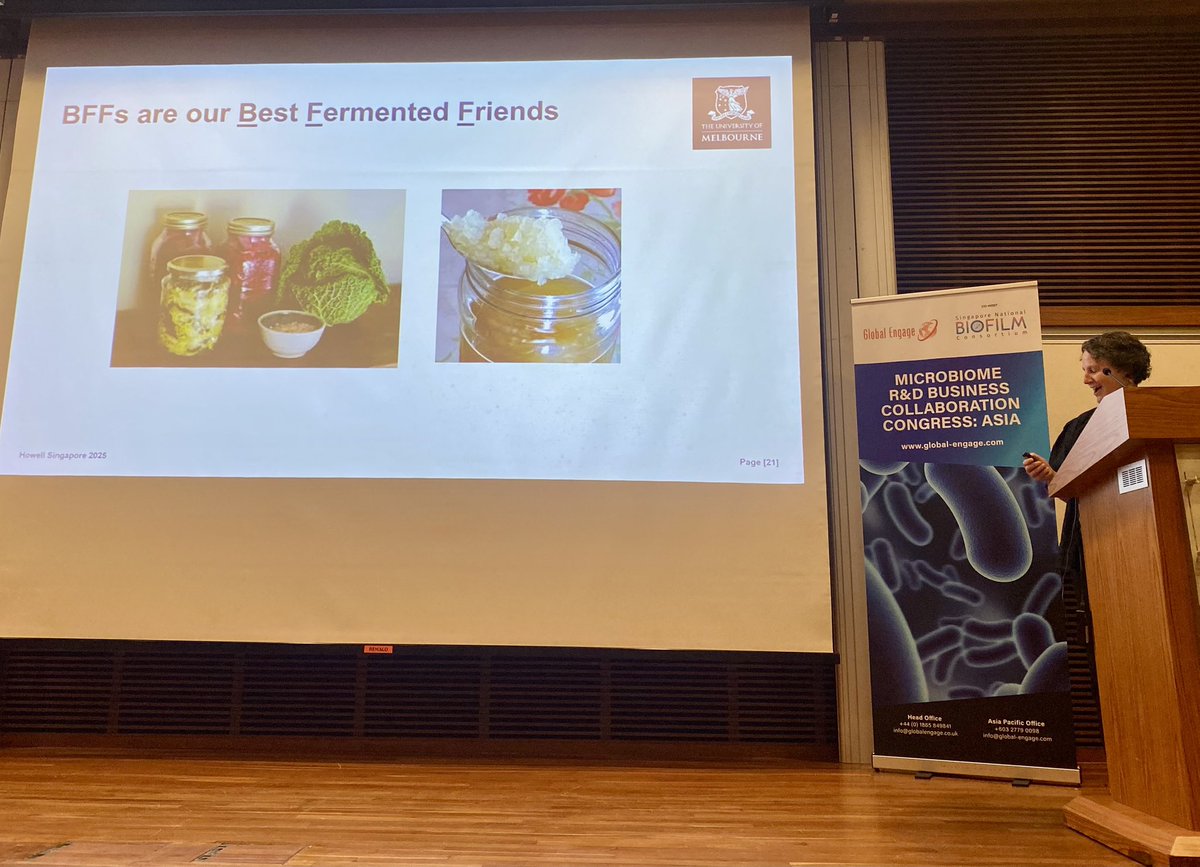 Jess Biesiekierski, PhD RNutr (@jrbiesiekierski) on Twitter photo Plant-based fermented foods, tibicos and sauerkraut (aka BFFs according to A/Prof Kate Howell <a href="/scimelb/">Science at Melbourne</a>) can alter microbiome community composition & function via in vitro fermentation systems - watch this space for clinical data
GlobalEngageMicrobiomeR&D 2025, <a href="/lifeonthefly15/">Kate Howell</a> Plant-based fermented foods, tibicos and sauerkraut (aka BFFs according to A/Prof Kate Howell <a href="/scimelb/">Science at Melbourne</a>) can alter microbiome community composition & function via in vitro fermentation systems - watch this space for clinical data
GlobalEngageMicrobiomeR&D 2025, <a href="/lifeonthefly15/">Kate Howell</a>