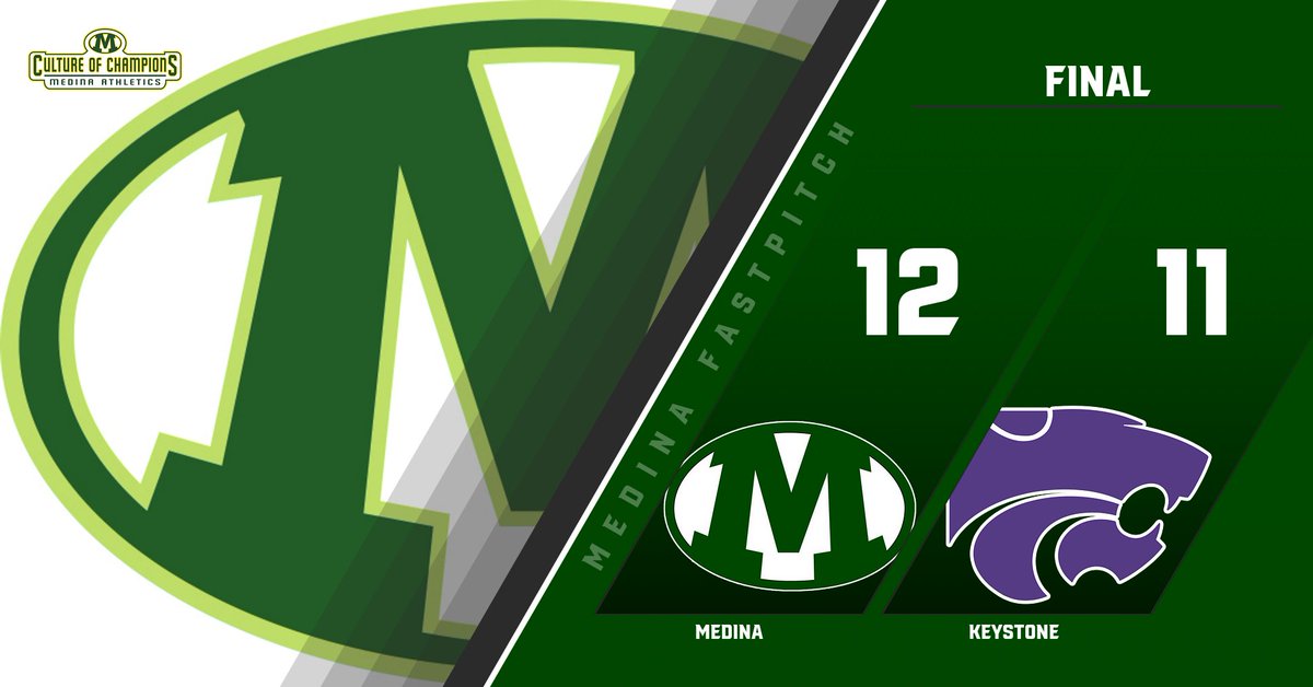 Medina comes back from a 9-2 deficit to beat Keystone in the completion of a suspended game