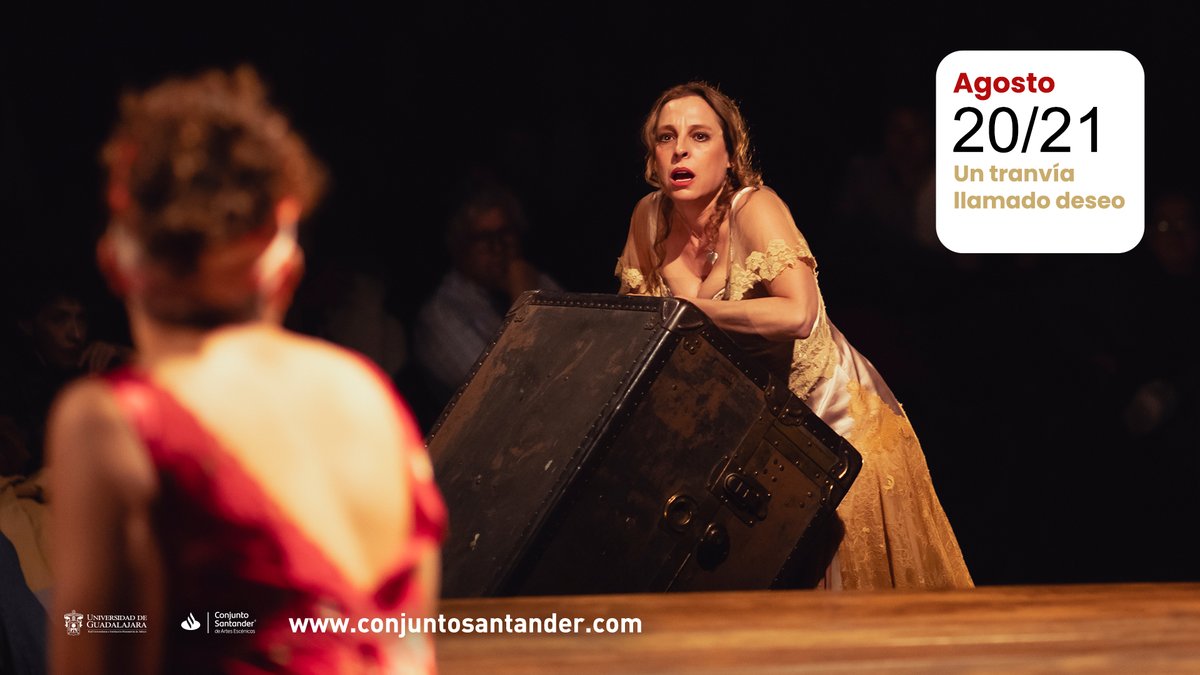 Conjunto Santander (@conjsantander) on Twitter photo Un Tranvía Llamado Deseo de Tennessee Williams, un clásico estadounidense que ha marcado generaciones, protagonizado por <a href="/MarDeTavira/">Marina de Tavira</a>, nominada al Premio Oscar en 2019.✨
🗓️ 20 y 21 de agosto
🎟️ ¡No te la pierdas! Boletos en: bit.ly/1TLDeseo Un Tranvía Llamado Deseo de Tennessee Williams, un clásico estadounidense que ha marcado generaciones, protagonizado por <a href="/MarDeTavira/">Marina de Tavira</a>, nominada al Premio Oscar en 2019.✨
🗓️ 20 y 21 de agosto
🎟️ ¡No te la pierdas! Boletos en: bit.ly/1TLDeseo