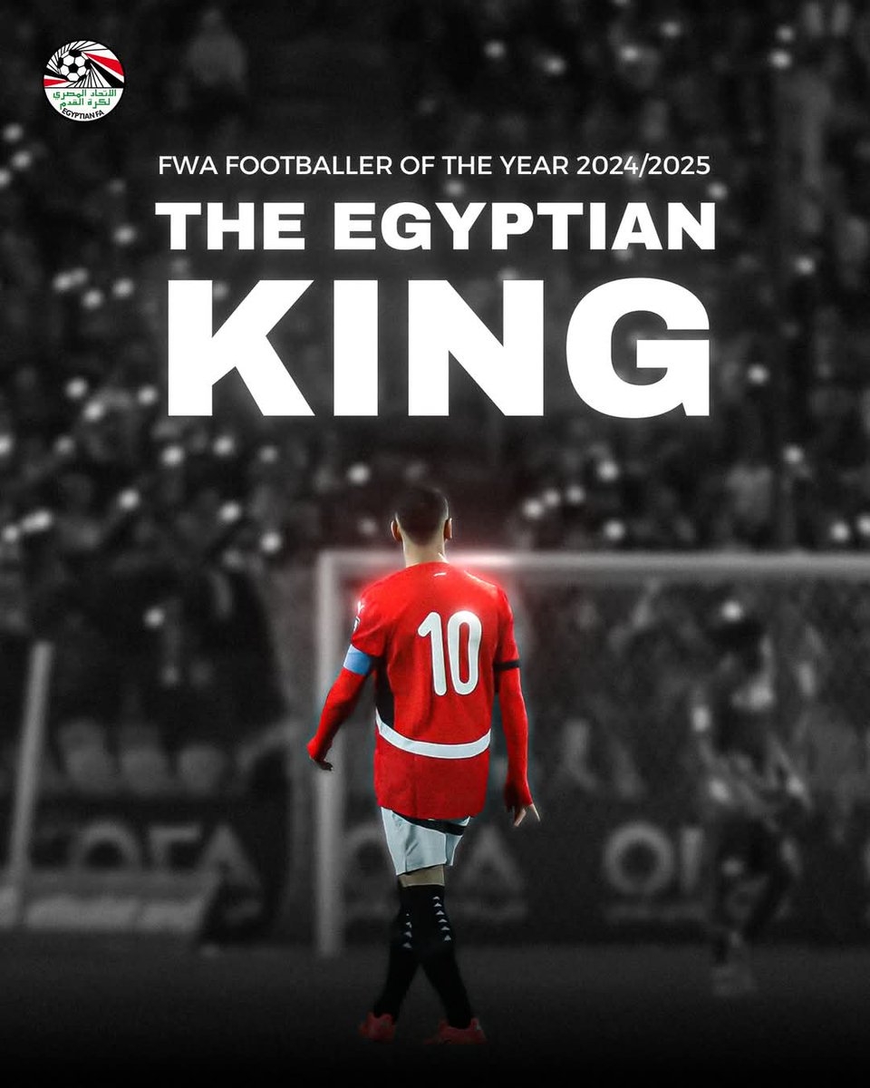 دائمًا في المقدمـــــة 🔝

نهنئ قائد منتخبنا الوطني محمد صلاح بالتتويج بجائزة أفضل لاعب في إنجلترا لعام 2025 المقدمة من رابطة الكتاب الإنجليزية 🥇