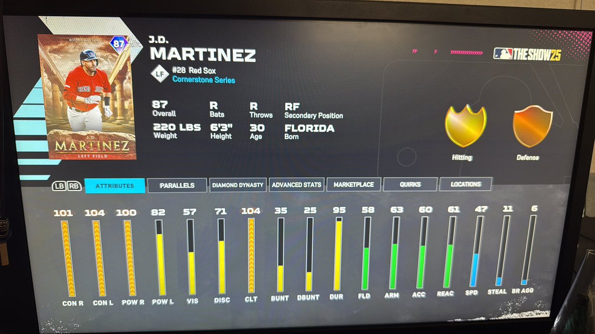 whitworth_25's tweet photo. @therealbink1 @AustinAllan9 @OhChev Take this JD Martinez, it’s a free card yet I have not seen ONE player us it in ranked… you guys will find a reason to complain no matter WHAT card drops ! What are we even complaining about if nobody uses the free cards they give anyway 😭 https://t.co/OSMsfk5hdm