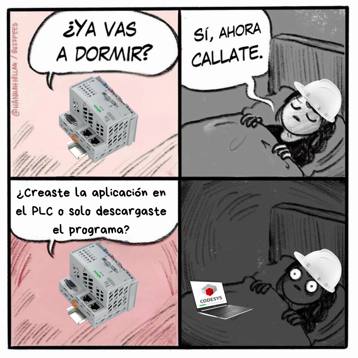 KraftVW_Tech's tweet image. 🤔¿Descargaste solo el programa o creaste la Boot Application? 🤔
No dejes que un descuido te quite el sueño 💤 — capacítate con nosotros.
📲 Escríbenos para más información y reserva tu lugar.
#AprendizajeReal #ProgramaciónPLC #Codesys #BootApplication #Wago