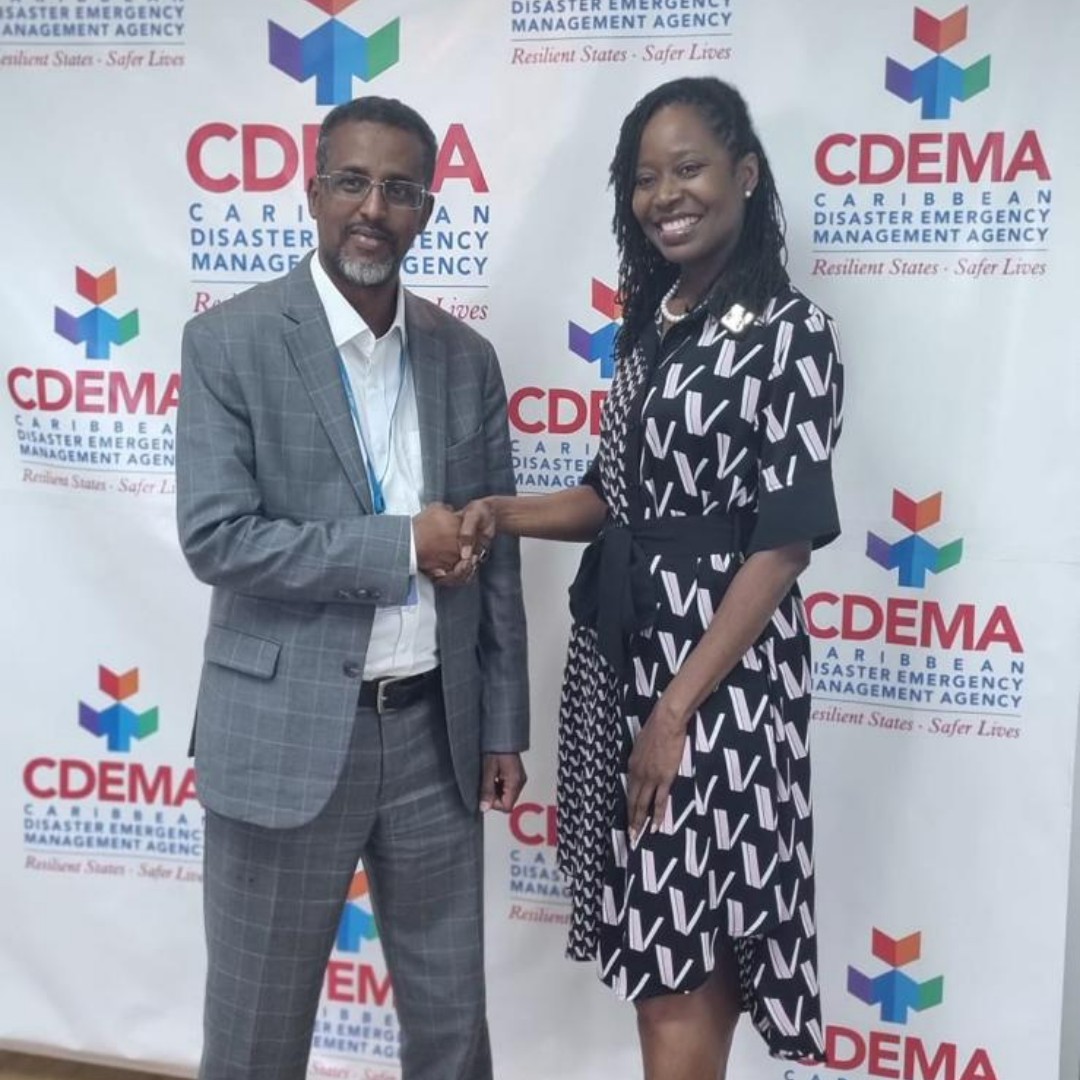 UNICEF Rep. <a href="/MusseAbdulkadir/">Abdulkadir Musse</a> recently met with <a href="/cdemacu/">CDEMA</a> Exec. Dir. Elizabeth Riley to reaffirm our shared commitment to child-centred disaster management. 

Every child deserves safety, support, and a resilient future — especially in times of crisis. 💙
#UNICEF #ForEveryChild