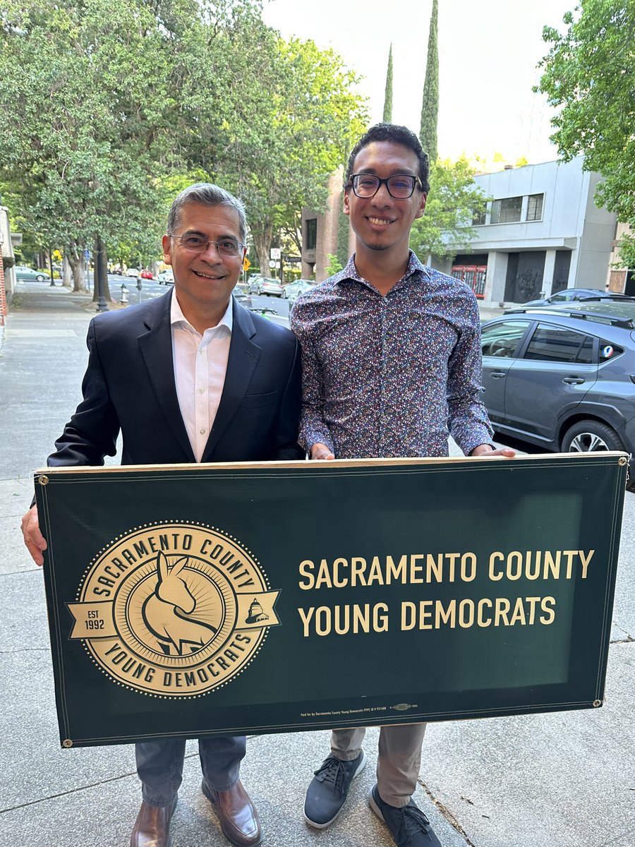 Thank you <a href="/XavierBecerra/">Xavier Becerra</a> for joining us at our meeting on Wednesday! It was great to chat with you about how important young people are going to be in the 2026 election!
