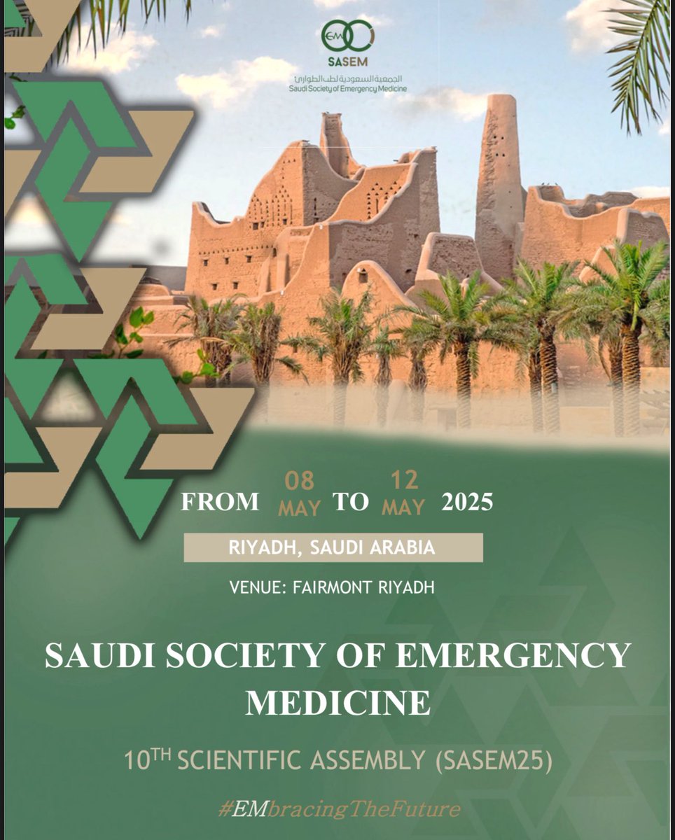I am Thrileld And Delighted to Participate
A Decade of EMpact, A Future of Possibilities.
I Looking  Forward To Connect With You and Exploring Different Aspects and Perspectives Of Emergency Medicine 
See You All  Let’s Make The Future Different

#SASEM25 
#EmbracingTheFuture