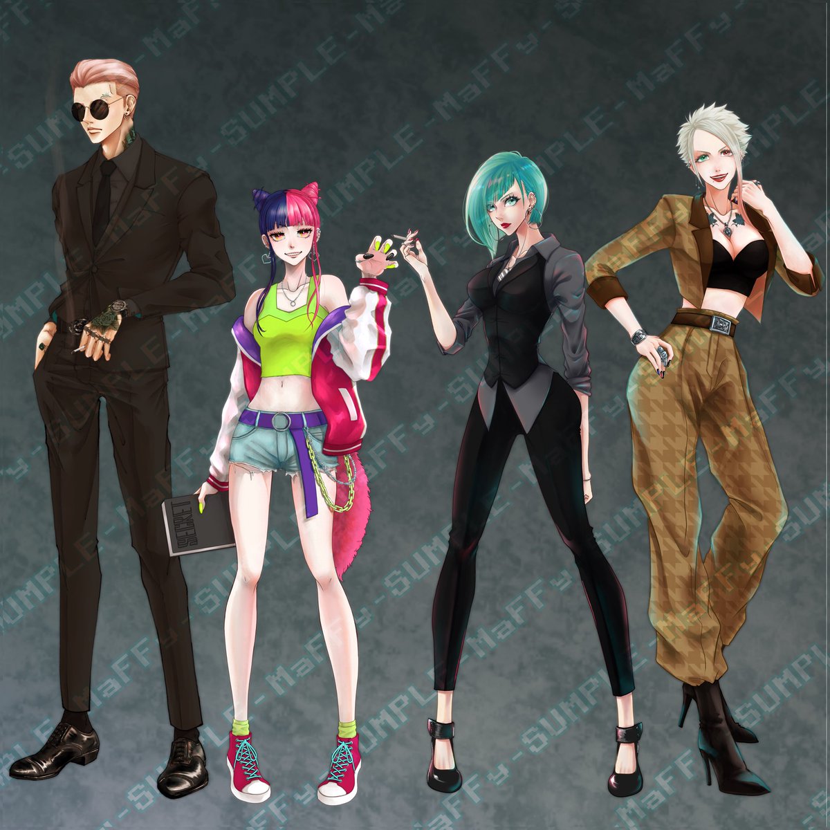maffy_origin8's tweet image. 各コミッションサイトにてご依頼受け付けております。
リンクはツリーに繋げておきます。
(直接依頼も可能です。その場合はDMにお願いいたします。)
キメすぎくらいがちょうどいい。
かっこいい系アウトロー系強め女子などが得意です。
よろしくお願いします!
#有償依頼受付中 #イラスト有償依頼