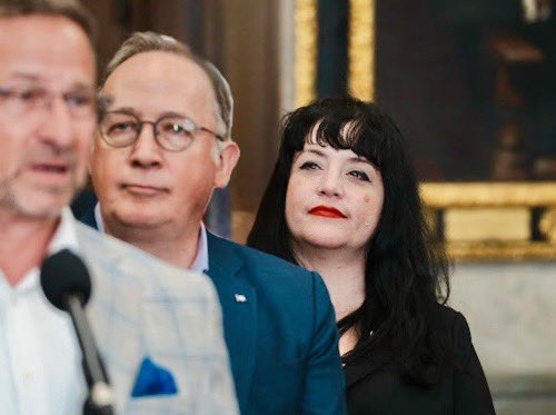 Marilène Gill ⚜️ (@gillmarilene) on Twitter photo En ce premier caucus du <a href="/BlocQuebecois/">Bloc Québécois</a>, j’ai reçu l’honneur et le privilège d’être reconduite dans mes fonctions d’officière, comme Whip adjointe.
Merci à mon Chef, <a href="/yfblanchet/">Yves-F. Blanchet 🎗⚜️</a>, pour sa confiance renouvelée. Je tâcherai d’en être digne. ⚜️
#BlocQc En ce premier caucus du <a href="/BlocQuebecois/">Bloc Québécois</a>, j’ai reçu l’honneur et le privilège d’être reconduite dans mes fonctions d’officière, comme Whip adjointe.
Merci à mon Chef, <a href="/yfblanchet/">Yves-F. Blanchet 🎗⚜️</a>, pour sa confiance renouvelée. Je tâcherai d’en être digne. ⚜️
#BlocQc