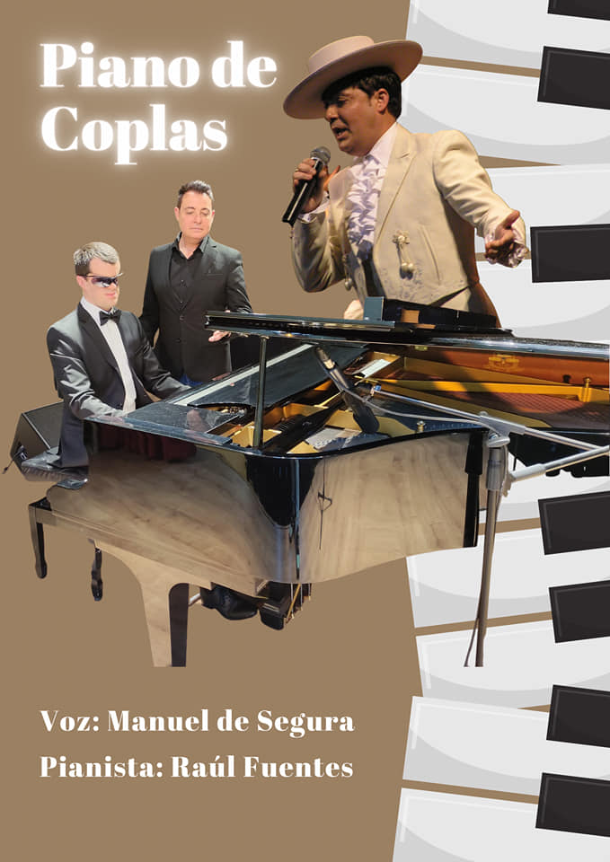 FIESTAS DE SAN ISIDRO. MADRID 2025
Conmemoración San Isidro: Concierto Piano de coplas
Centro Cultural Alfredo Kraus
Viernes 16 de mayo de 2025 a las 18:30 horas
Manuel de Segura (voz), Raúl fuentes (piano).
GLORIETA PRADERA DE VAQUERIZAS, 9 MADRID