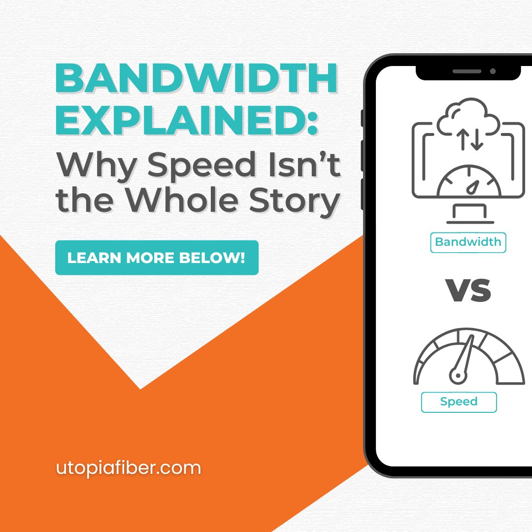 Speed gets all the glory, but bandwidth is the real MVP. Think of it like a highway - what good is going fast if there’s traffic? 🚗

Get the full scoop here 👉 utopiafiber.com/bandwidth-expl…

#UTOPIAFiber #Fiberinternet #ChosenByUtah #OpenAccess #B2B #Broadband #Utah