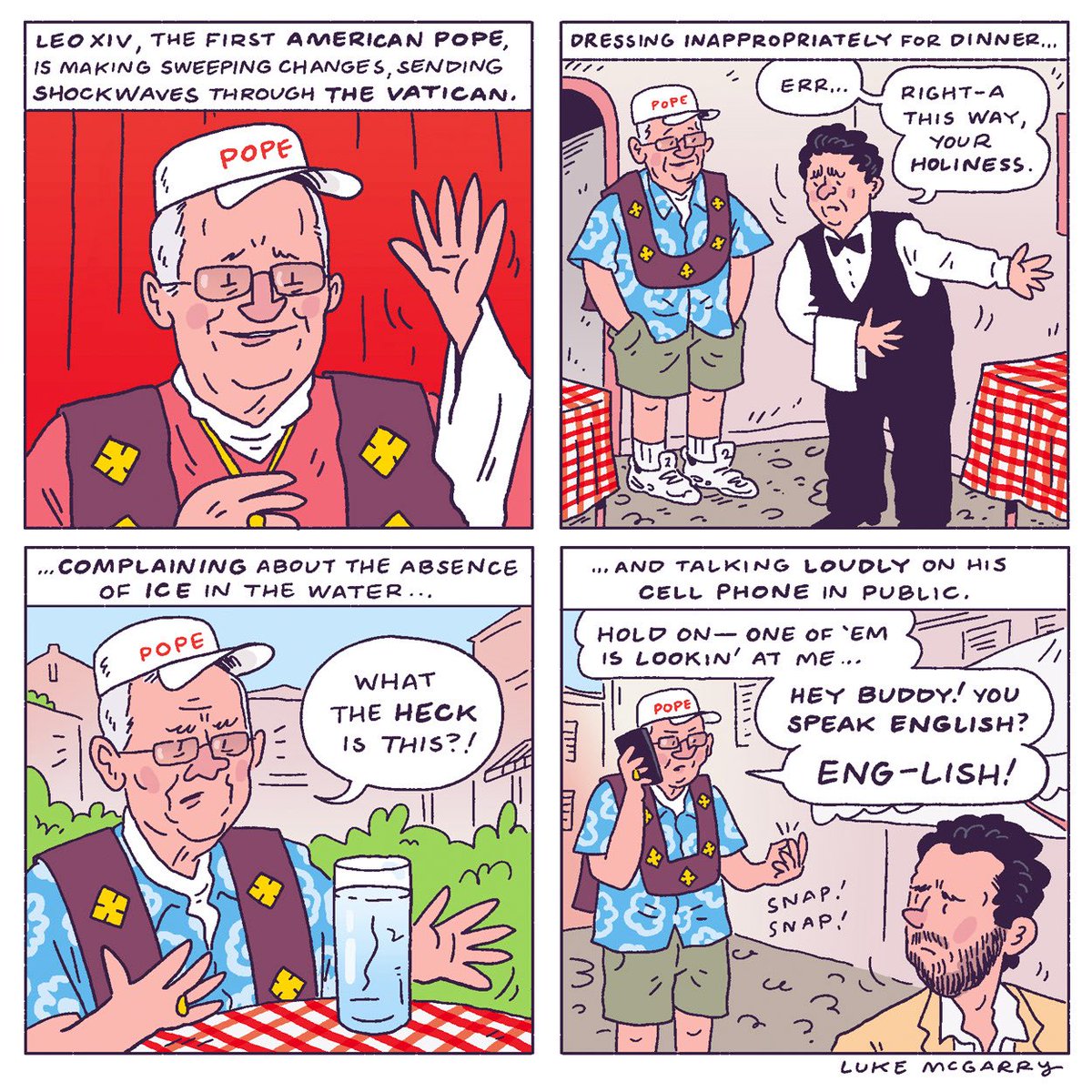 lukeymcgarry's tweet image. American Pope
