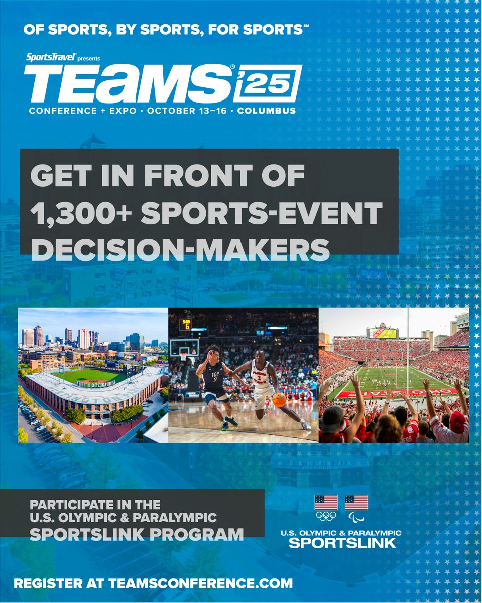 Make your brand unmissable in Columbus at
TEAMS ’25 with targeted sponsorship opportunities.
• Hosted receptions and meals
• Event app visibility
• Branded lounges and charging stations
• Content sessions and event signage
Register now at teamsconference.com.