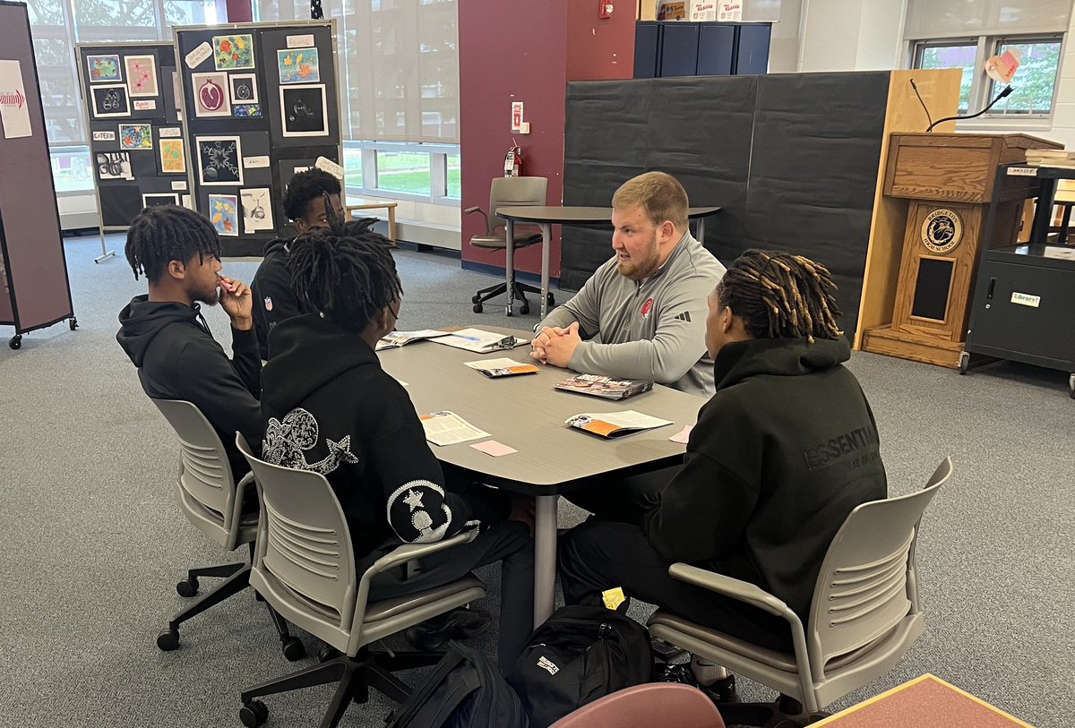 Thank you to <a href="/Montclair_FB/">Montclair State Football</a> for stopping by. <a href="/CoachArmstrong2/">Coach Chris Armstrong</a>