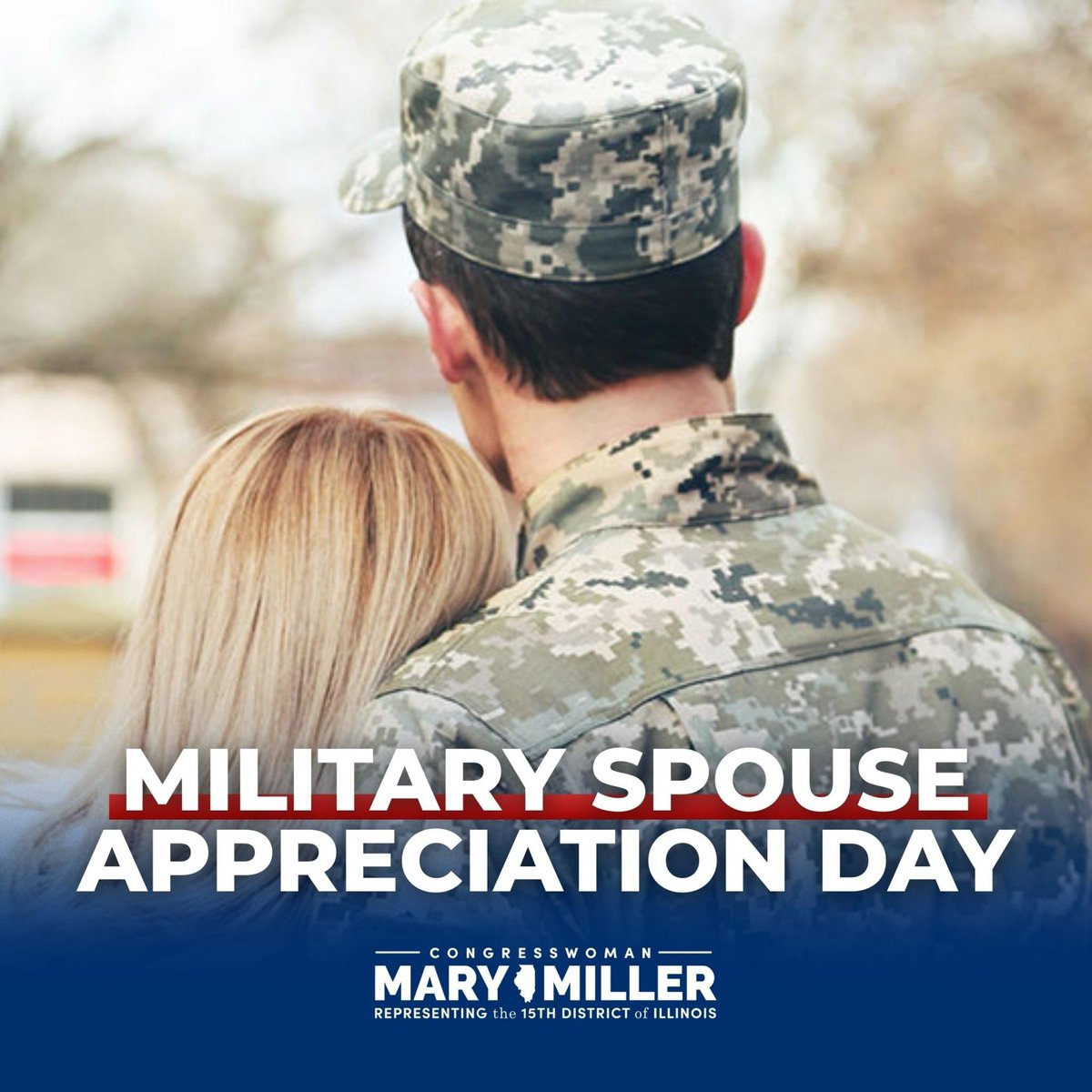 Rep. Mary Miller (@repmarymiller) on Twitter photo On Military Spouse Appreciation Day, we honor the incredible spouses who stand behind our men and women in uniform. Your strength and sacrifice help keep our nation strong. Thank you for all you do! On Military Spouse Appreciation Day, we honor the incredible spouses who stand behind our men and women in uniform. Your strength and sacrifice help keep our nation strong. Thank you for all you do!