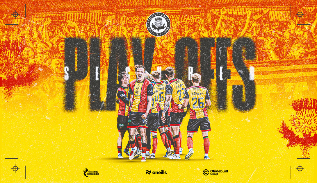 PartickThistle's tweet image. Tickets for Premiership Play-off Semi-Final against Livingston go on sale Saturday, May 10 @ 10.00am

ptfc.co.uk/ptfc-news/tick…