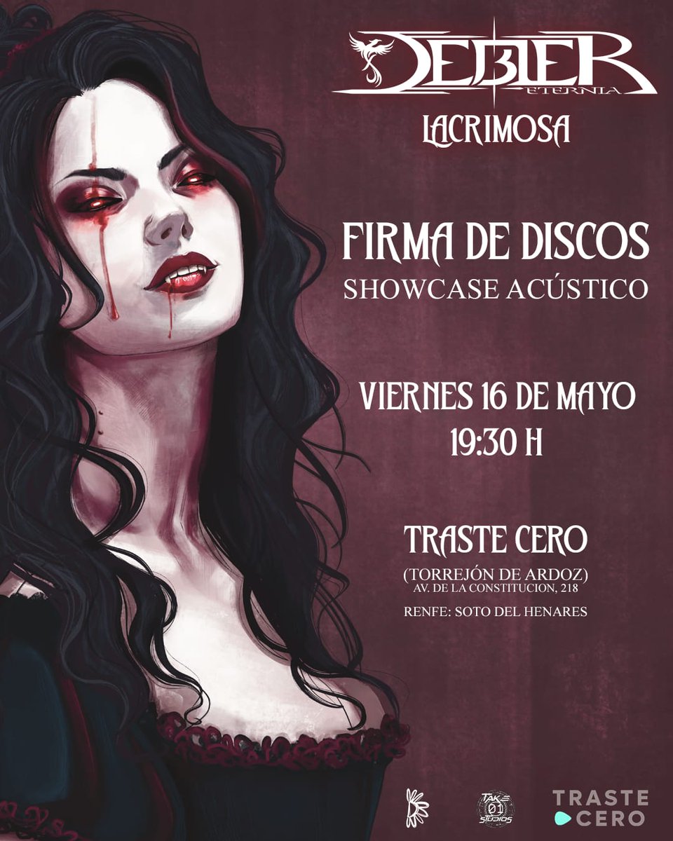 16 de Mayo 
Firma de discos en Torrejón (Madrid)
🔥🔥🔥