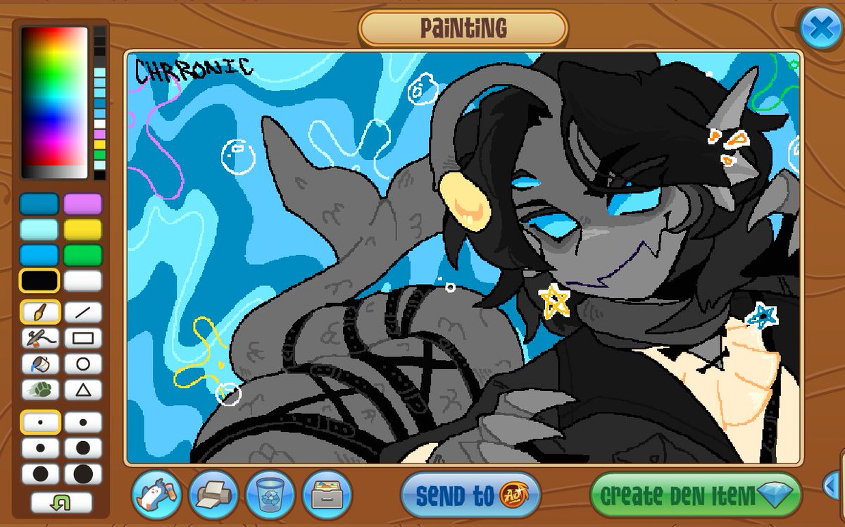 kelfiish's tweet image. I did Seb aj, but on CLASSIC aj. Arguably the worst art tool known to man.
#animaljam #ajc #ajclassic #sebastiansolace #pressure #pressureroblox