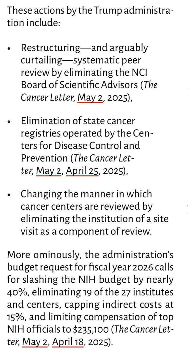 Wafik S. El-Deiry, MD, PhD, FACP (@weldeiry) on Twitter photo It is disappointing & very concerning to read there may be a purposeful delay in appointing an NCI Director to strongly advocate for preserving and enhancing <a href="/theNCI/">National Cancer Institute</a>’s vital role in the war on cancer. It’s too important. <a href="/AACI_Cancer/">Association of American Cancer Institutes</a> <a href="/ASCO/">ASCO</a> <a href="/AmericanCancer/">American Cancer Society</a> <a href="/AACR/">AACR</a> <a href="/NIHDirector_Jay/">Jay Bhattacharya, MD, PhD</a> It is disappointing & very concerning to read there may be a purposeful delay in appointing an NCI Director to strongly advocate for preserving and enhancing <a href="/theNCI/">National Cancer Institute</a>’s vital role in the war on cancer. It’s too important. <a href="/AACI_Cancer/">Association of American Cancer Institutes</a> <a href="/ASCO/">ASCO</a> <a href="/AmericanCancer/">American Cancer Society</a> <a href="/AACR/">AACR</a> <a href="/NIHDirector_Jay/">Jay Bhattacharya, MD, PhD</a>