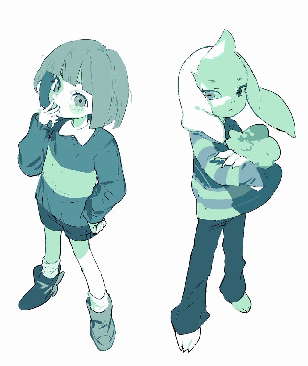 蒽偶尔画个同人图蹭一下
#undertale