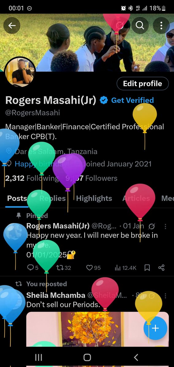 On this day,Rogers (Masahi Jr) was born.Happy birthday to me.🎈🎉🎂