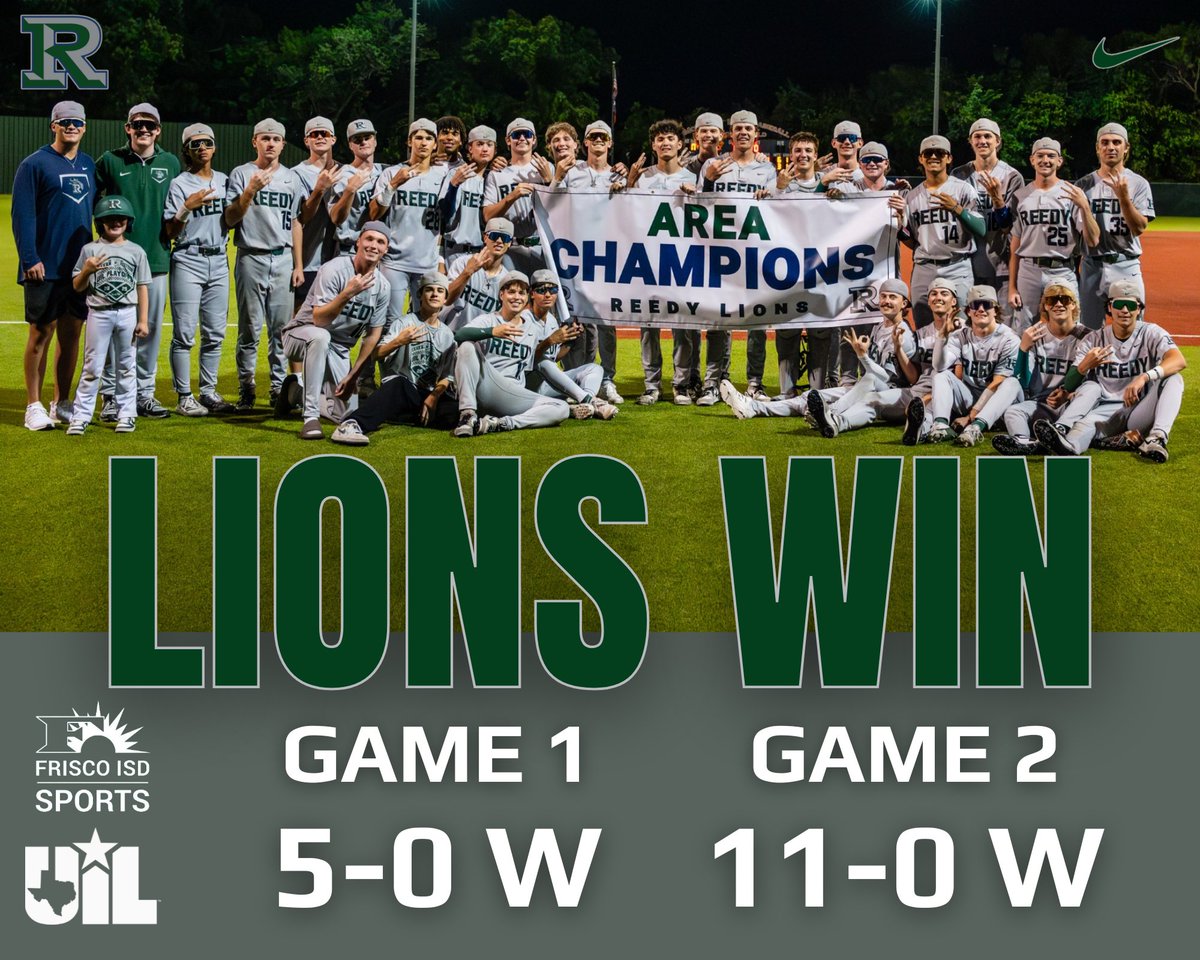 Frisco Reedy Lions Baseball (@reedybaseball) on Twitter photo Series shutout from <a href="/WyattMargraves/">Wyatt Margraves</a>, <a href="/JorgensonJack/">Jack Jorgenson 2025</a>, & <a href="/JackAJacob/">Jack Jacob</a>…along with some solid ABs throughout the lineup all weekend. More details to come for next week’s matchup against Midlothian.
#CHAOS | #206 | #1Percent Series shutout from <a href="/WyattMargraves/">Wyatt Margraves</a>, <a href="/JorgensonJack/">Jack Jorgenson 2025</a>, & <a href="/JackAJacob/">Jack Jacob</a>…along with some solid ABs throughout the lineup all weekend. More details to come for next week’s matchup against Midlothian.
#CHAOS | #206 | #1Percent