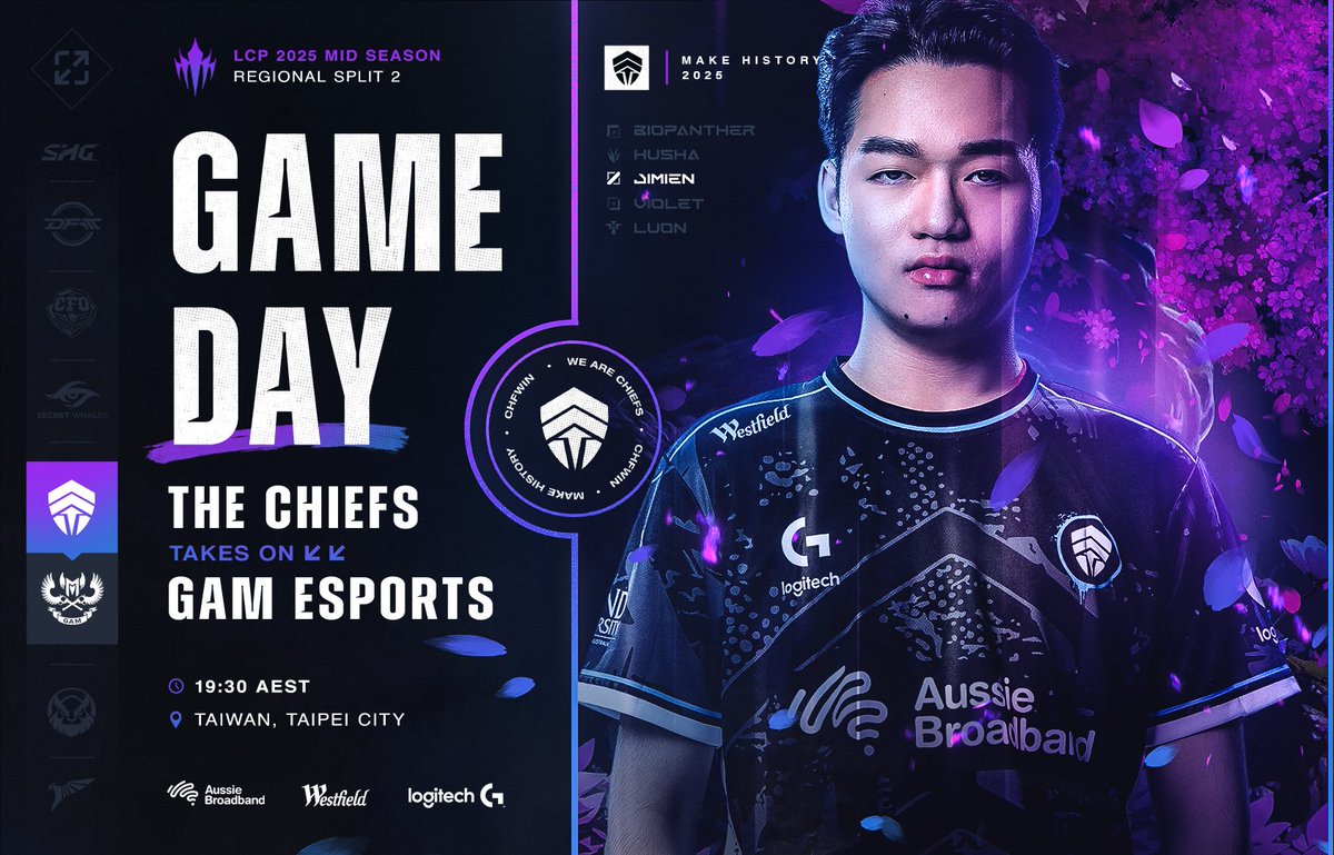 The Chiefs (@chiefsesc) on Twitter photo Today, it will not be GAM TIME. We face off against <a href="/GAMesportsVN/">GAM Esports VN 🇻🇳</a> tonight!
🕢 7:30PM AEST
📺 ttv/lolpacificen
#WeAreChiefs🛡️ | #CHFWIN🛡️ | #LoLPacific Today, it will not be GAM TIME. We face off against <a href="/GAMesportsVN/">GAM Esports VN 🇻🇳</a> tonight!
🕢 7:30PM AEST
📺 ttv/lolpacificen
#WeAreChiefs🛡️ | #CHFWIN🛡️ | #LoLPacific
