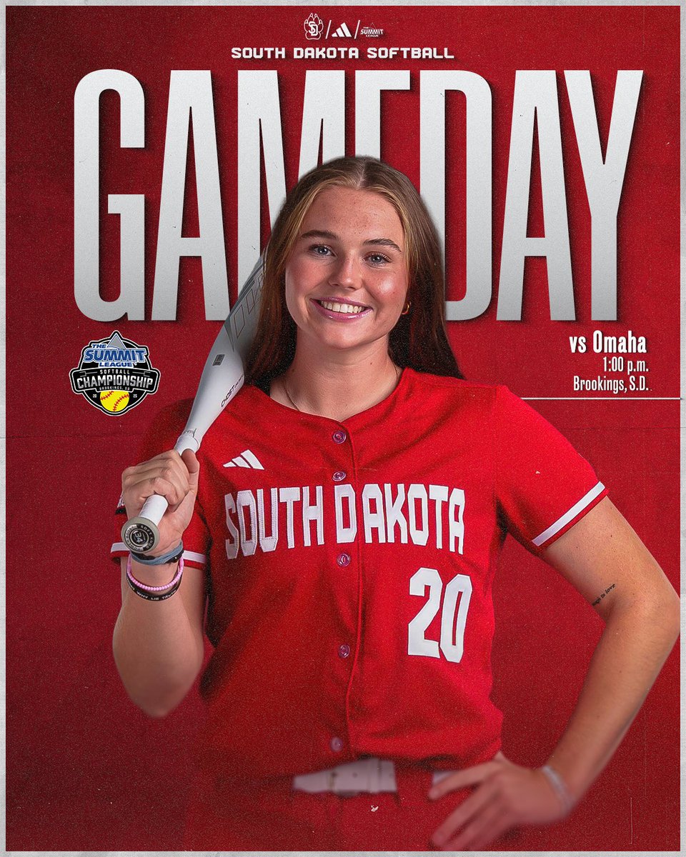 Only one thing on our mind 🏆

🆚 Omaha
🕐 1:00 p.m.
📍 Brookings, S.D.
📺 yote.us/3YDIjdX
📊 yote.us/3GPFTCM

#GoYotes x #WeAreSouthDakota