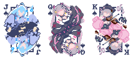 gioba_art's tweet image. New update for the Mint + Friends Balatro Pack! Made by tnurg (🦋) it adds Mogu, Lia and Emuri as a DLC option for spades
 gioba-games.itch.io/mint-n-friends