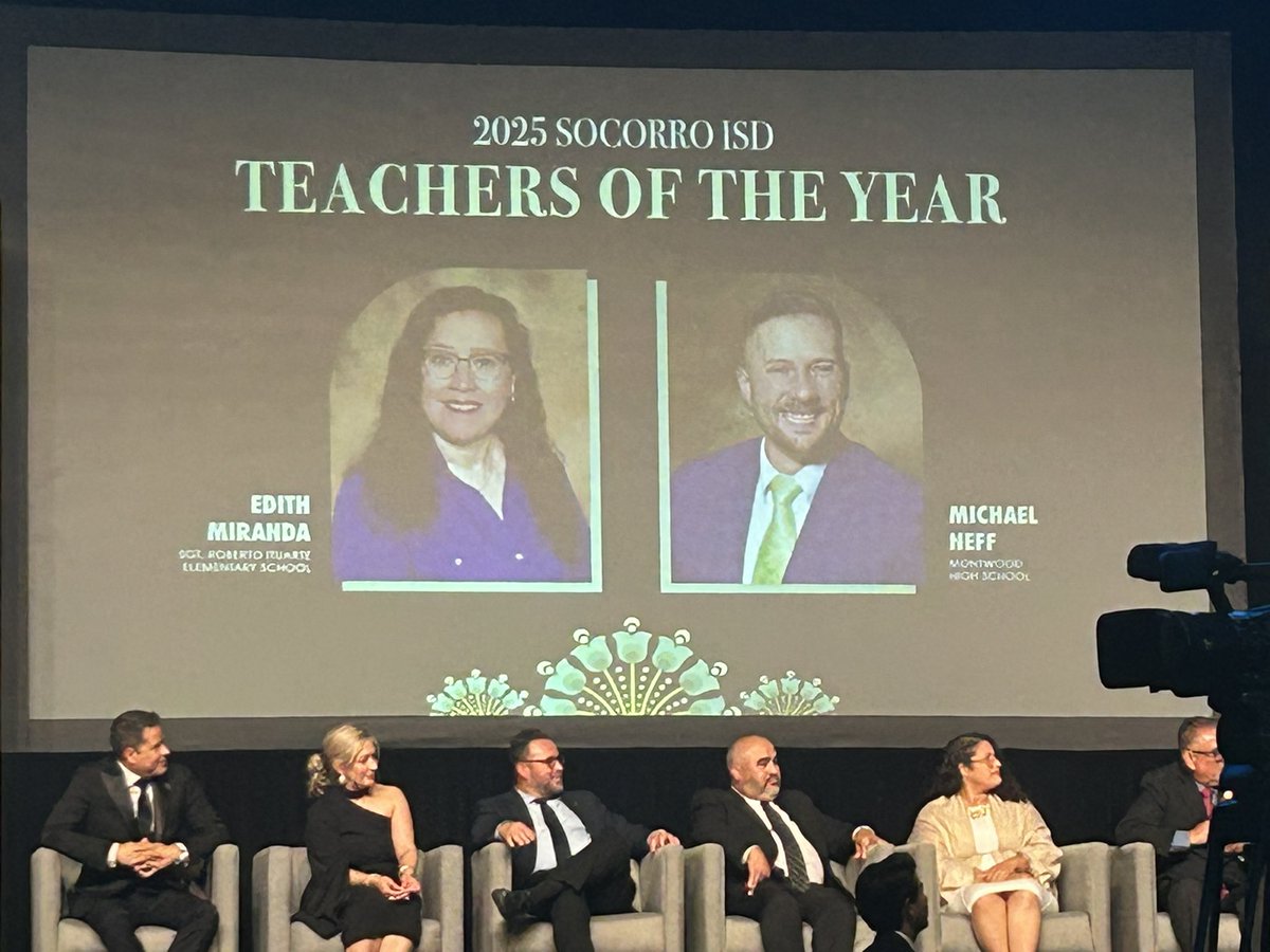 We have a District Teacher of the Year!! 🎉🙌🏽 Congratulations <a href="/EMirandaG_IES/">Edith Miranda</a> You are truly amazing! 💜🧡💜🧡