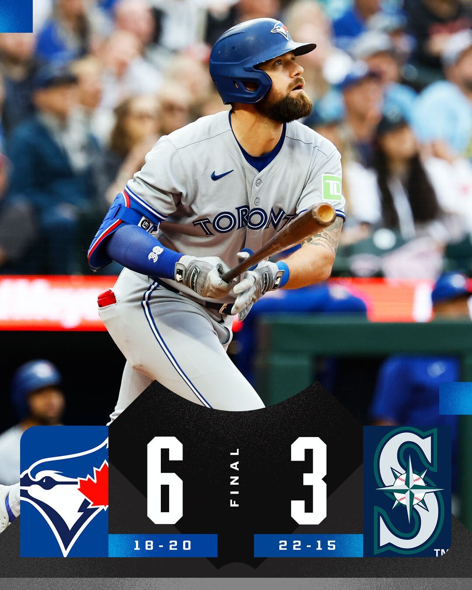MLB (@mlb) on Twitter photo Nathan Lukes homers, Addison Barger hits three doubles and drives in two as the <a href="/BlueJays/">Toronto Blue Jays</a> pick up a W in Seattle. Nathan Lukes homers, Addison Barger hits three doubles and drives in two as the <a href="/BlueJays/">Toronto Blue Jays</a> pick up a W in Seattle.