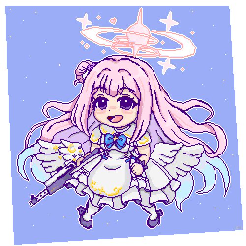 ichi_p_a's tweet photo. ドット絵 ミカ https://t.co/Fr39PbMTNR