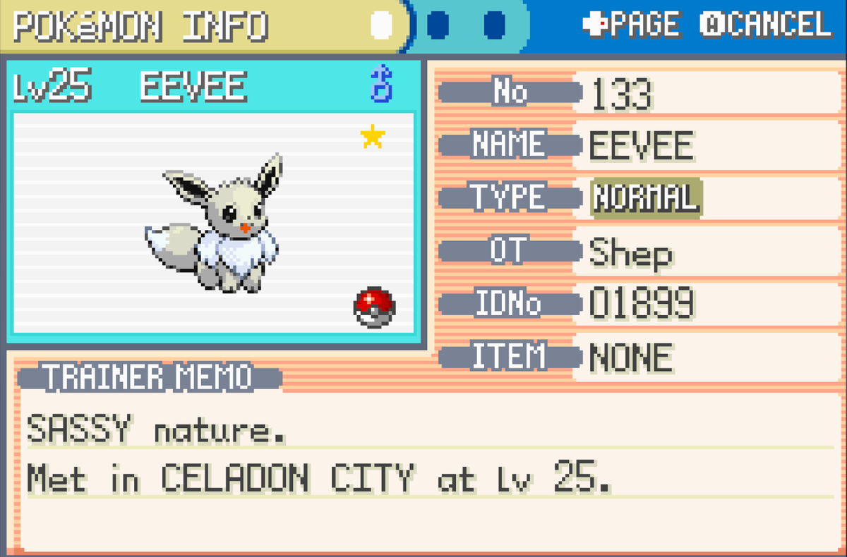 Eevee 2576 SRs
Going for all 3 in FRLG