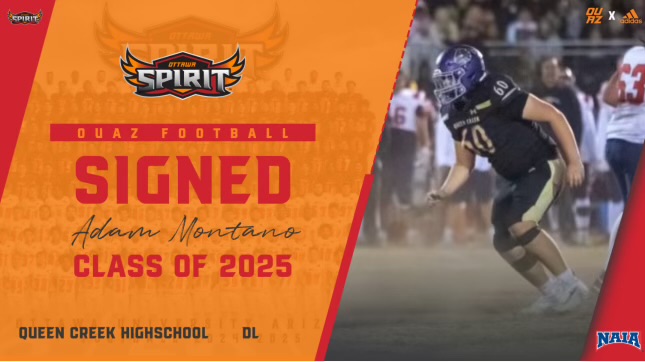 Adam Montano (@adammontano25) on Twitter photo Blessed to announce I am officially committed to <a href="/OUAZFootball/">OUAZ Football</a> ready to continue my academic and football journey. Grateful for all the support from my family, coaches and teammates. Let's work!! <a href="/CoachMurphyQB/">Reilly Murphy</a> <a href="/coach_marty10/">Martin Castaneda</a> <a href="/CoachJDominguez/">Jerry Dominguez</a> Blessed to announce I am officially committed to <a href="/OUAZFootball/">OUAZ Football</a> ready to continue my academic and football journey. Grateful for all the support from my family, coaches and teammates. Let's work!! <a href="/CoachMurphyQB/">Reilly Murphy</a> <a href="/coach_marty10/">Martin Castaneda</a> <a href="/CoachJDominguez/">Jerry Dominguez</a>