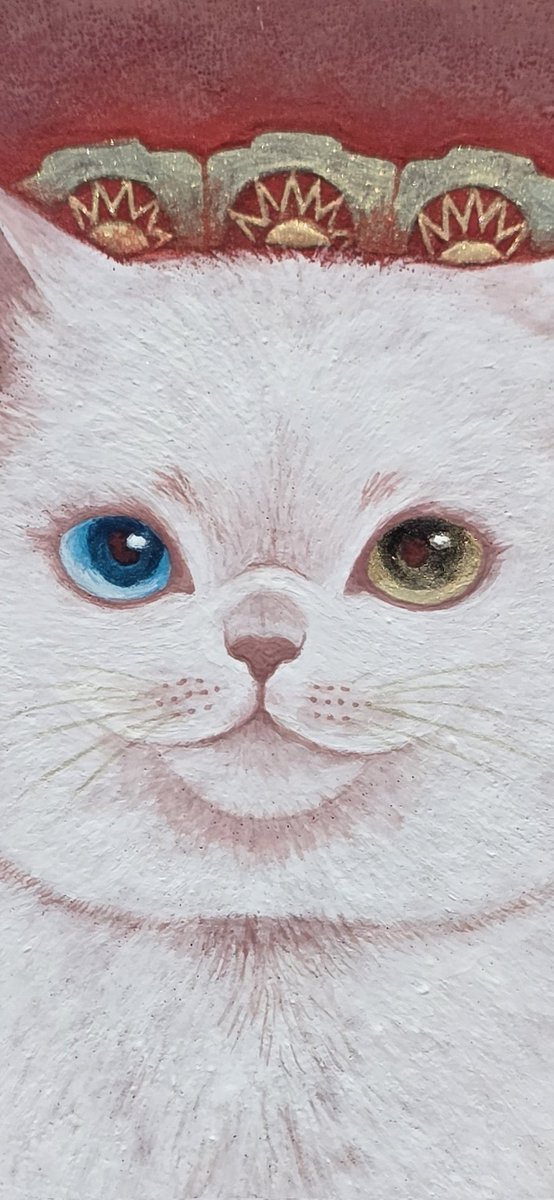 個展時にお客さまが撮ってくださった写真、毛並みまでしっかり撮れてるし、目も綺麗
ギャラクシーすごい👏