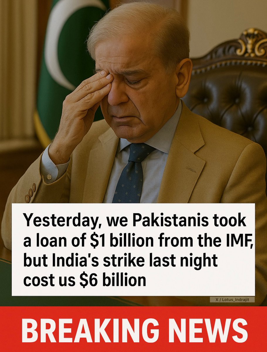 Pakistan’s PM Shehbaz Sharif right now😂

#IMFSupportsTerrorists
#IndiaPakistanWar #IndianArmy