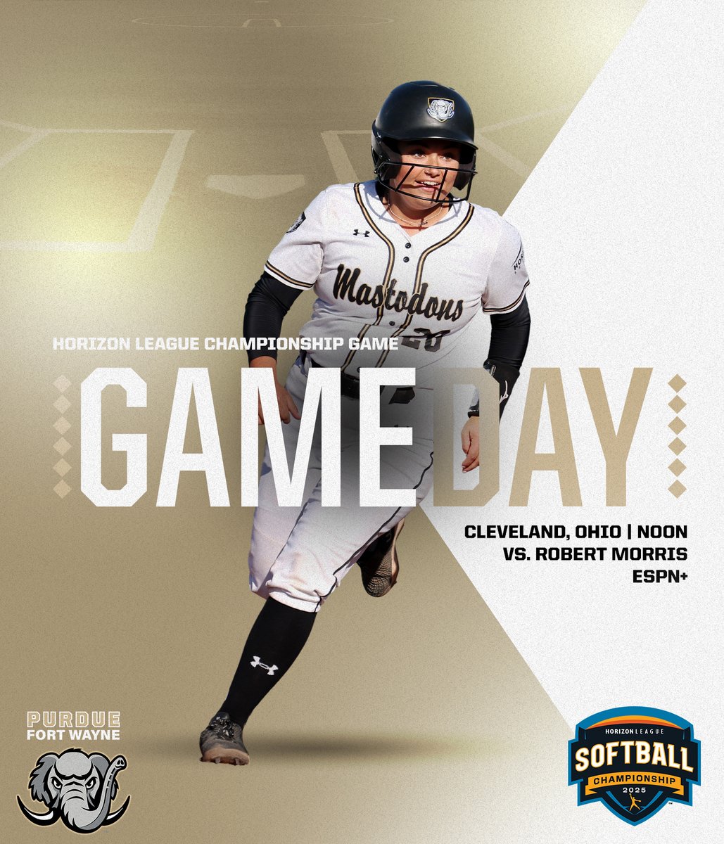 🏆<a href="/HorizonLeague/">Horizon League</a> Championship
🥎 <a href="/MastodonSB/">Purdue Fort Wayne Softball</a> vs. Robert Morris
⏰ Noon
📍 Cleveland, Ohio
📊csuvikings.com/sidearmstats/s…
📺ESPN+ espn.com/watch/player/_…

#FeelTheRumble #HLSB
