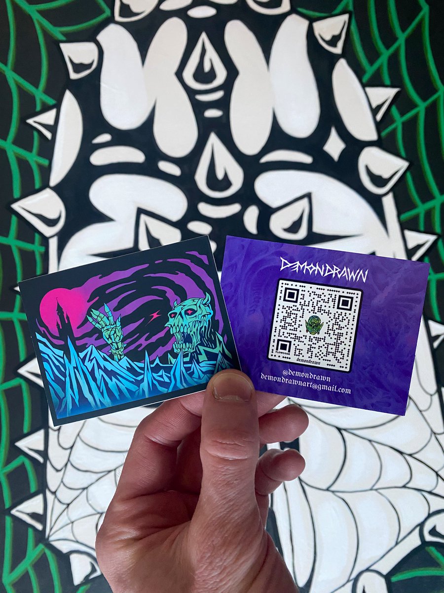 Business card stickers