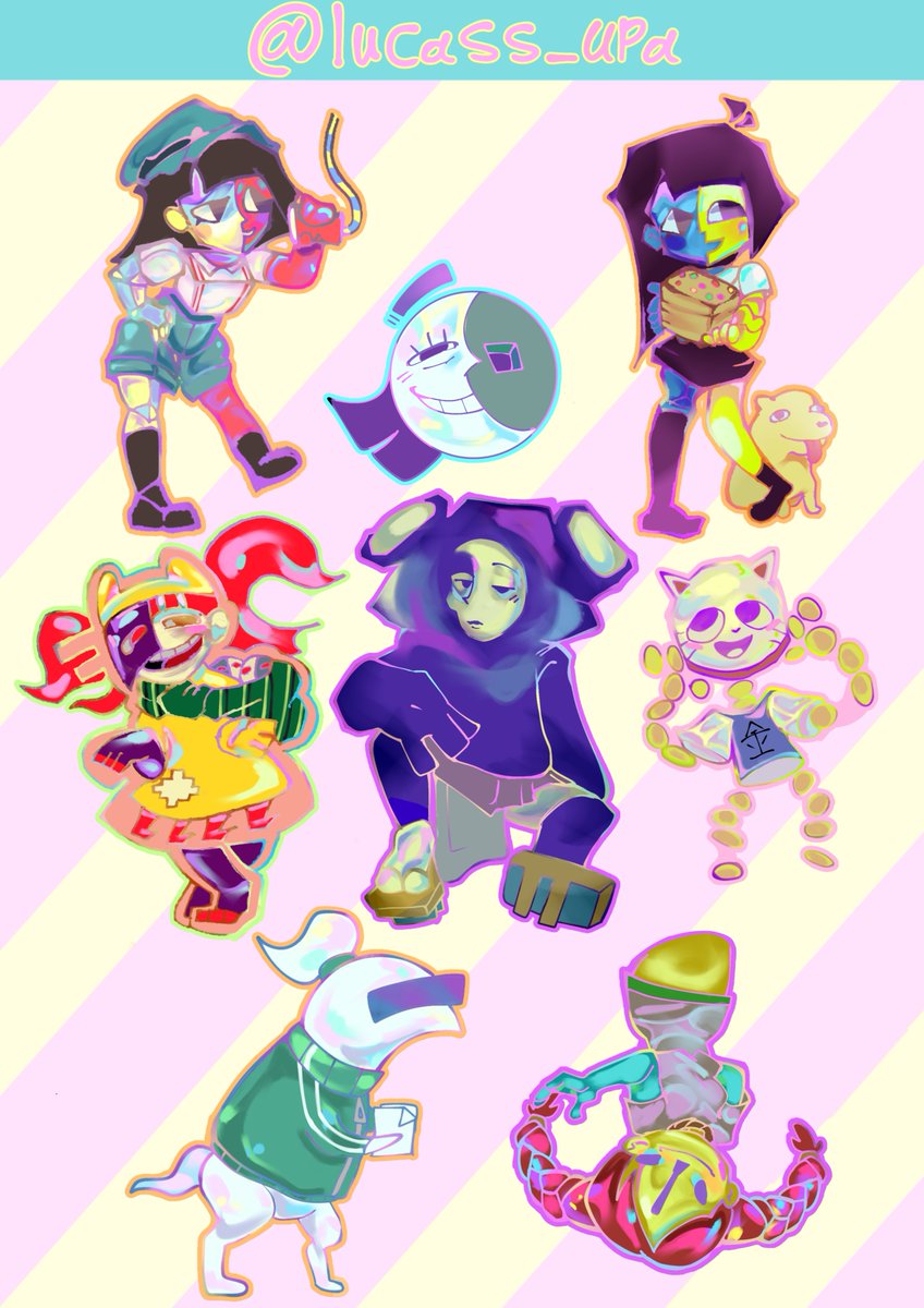 Ena stickers! #enadreambbq #EnaJoelg #enacoral #ENA #fanart