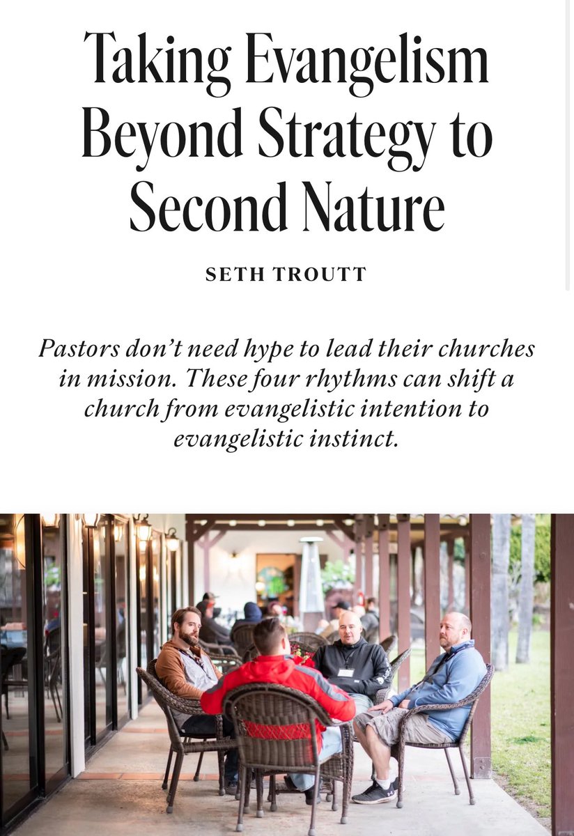Pastors don’t need hype to lead their churches in mission. These four rhythms can shift a church from evangelistic intention to evangelistic instinct. <a href="/Seth_Troutt/">Seth Troutt</a> christianitytoday.com/2025/05/taking…