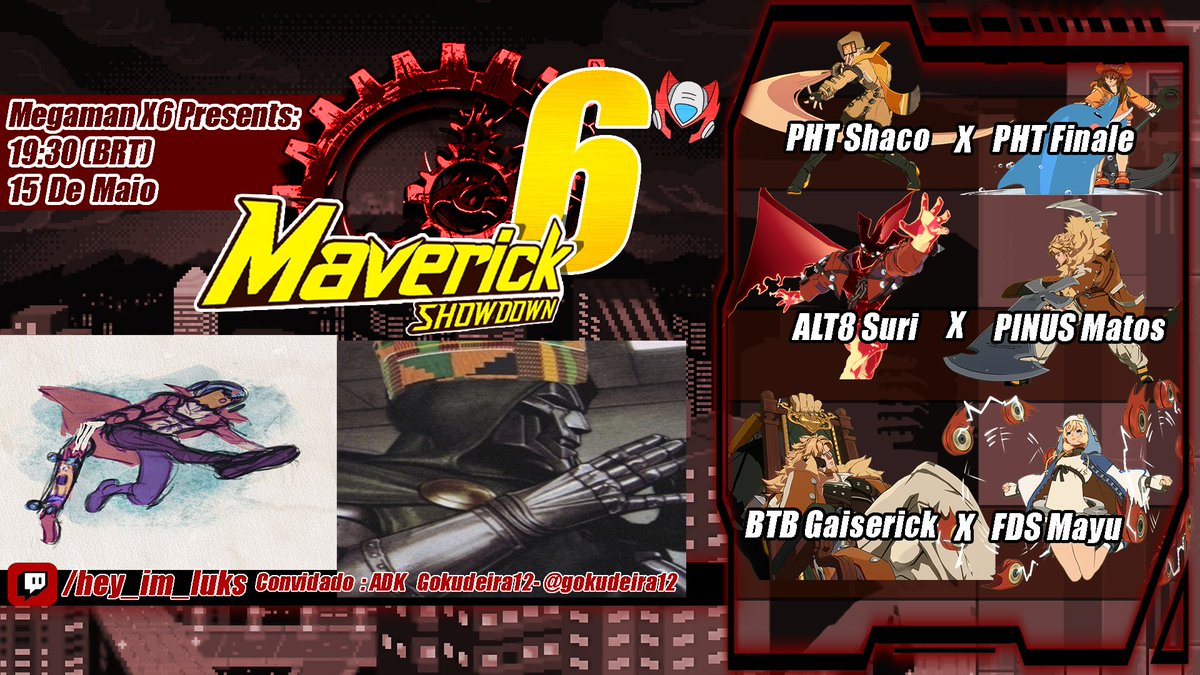 Sexta feira dia de trocar o soro do hospital por corote e anunciar o Maverick Showdown 6 antes que o jogo imploda e o hackerman volte. Informações ai no banner venha assistir essa bomba pfv preciso de views no meu canal pra poder comprar Borderlands 4 qnd sair.
