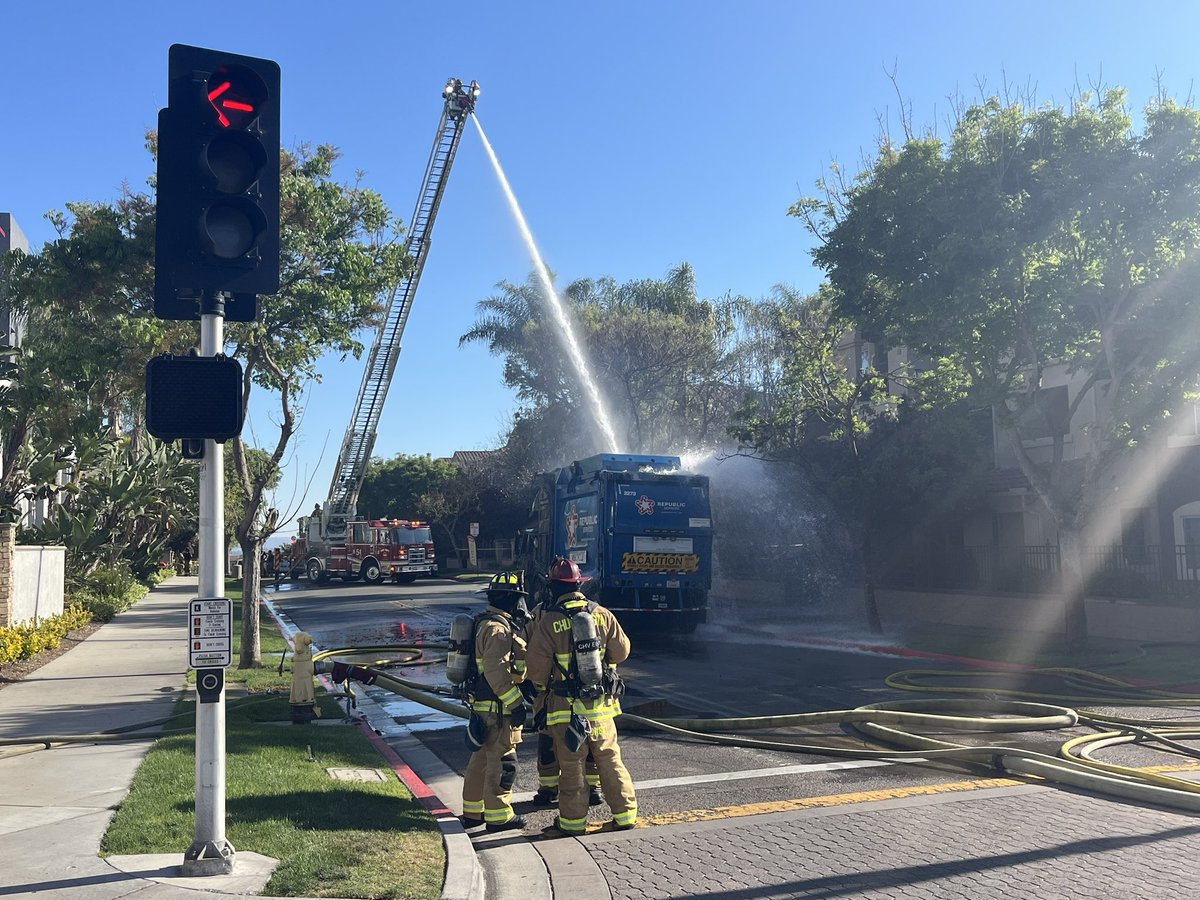 🚨 CRITICAL INCIDENT ADVISORY 🚨

The Chula Vista Fire Department is currently engaged in firefighting operations to extinguish a trash truck fire near East Palomar Street and Santa Cora Avenue.
Residents are advised to remain indoors and close their windows. Please avoid area.